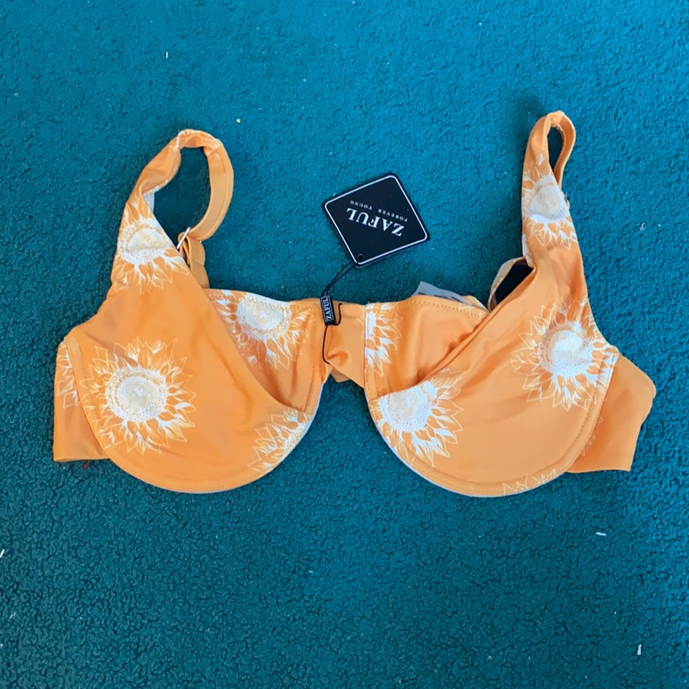 Orange bikini top